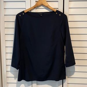 Navy 3/4 blouse
